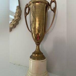 Vintage 1953 Woman’s Trophy - Brass